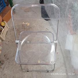 Sedie pieghevoli trasparenti
