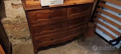 Cassettiera in legno antiquariato 