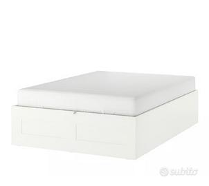 Ikea letto con contenitore,bianco, 160*200 cm