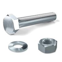 Lotto stock assortimento 200 bulloni con dado ass.