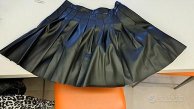 Mini gonna simil pelle taglia M