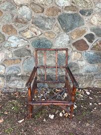 Poltroncina di bamboo