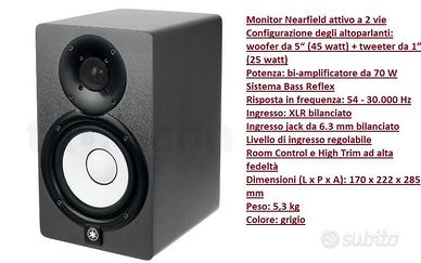 Yamaha HS5 Limited Edition Gray Monitor  cassa