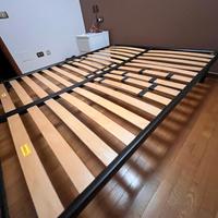 Rete con doghe in legno matrimoniale