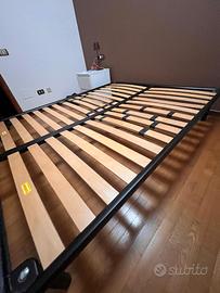 Rete con doghe in legno matrimoniale