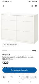 cassettiera buffet IKEA Tonstad 