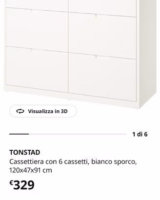 cassettiera buffet IKEA Tonstad 
