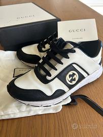 GUCCI GG LOW / MIRO SOFT – NERO/BIANCO – TG 35+