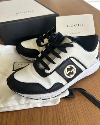 GUCCI GG LOW / MIRO SOFT – NERO/BIANCO – TG 35+