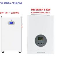Fotovoltaico inverter 8kW accumulo 22 kWh