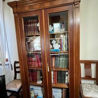 Libreria e tavolino apribile antico