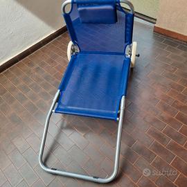 Spiaggina pieghevole con ruote
