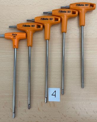 Chiavi a T BETA esagonale n°4 maschio NUOVE