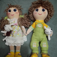 Lulú e kevin "le bambole di pezza"