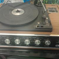gira dischi e cassa audio vintage