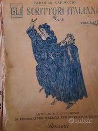 Libri antichi Antologia letteratura italiana 1952