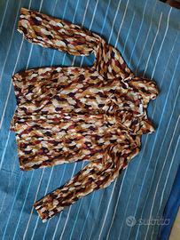 Blusa camicia ALTAMIRA MILANO foglie