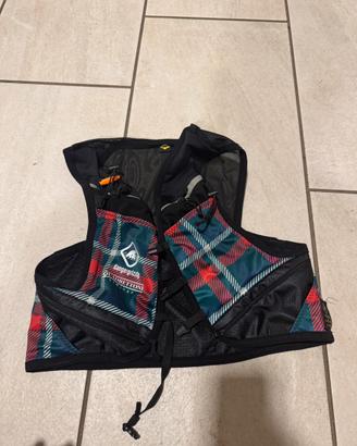 Zaino trail dangergrizly ghost vest 4 quadrettoni