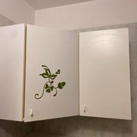 Mobile angolare pensile bagno