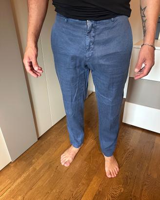 Pantalone blu da uomo - Sartoria Santaniello Tg 46