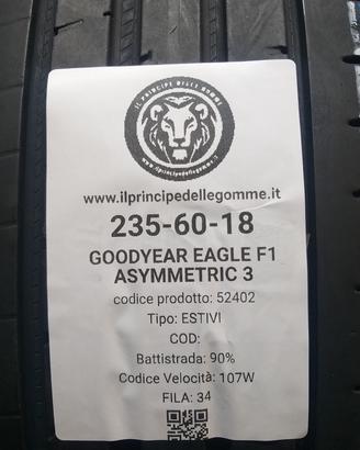 2 GOMME 235 60 18 GOODYEAR A52402