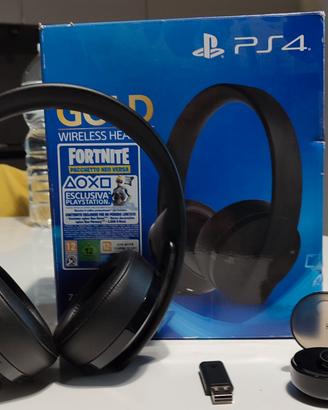 Cuffie wireless Gold SonyPs4 + Auricolari wireless