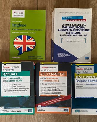 KIT Concorso–5 libri Discipline Letterarie+Inglese