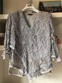 Camicia ricamata tipo Positano