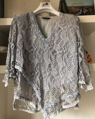Camicia ricamata tipo Positano