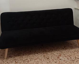 divano velluto nero
