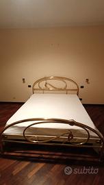letto matrimoniale in ottone 