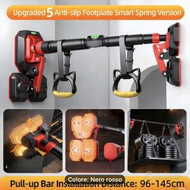 Barra per trazioni in casa con accessori