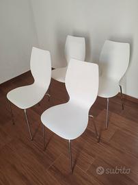 Sedie bianche (4 pezzi) 