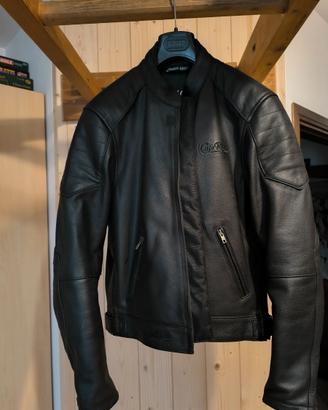Giubbotto moto in  pelle