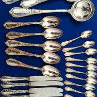 servizio posate argento 800 incompleto