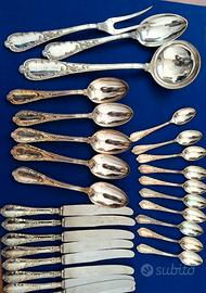 servizio posate argento 800 incompleto