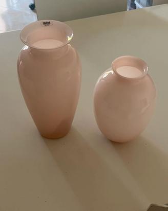 coppia di vasi Veart in vetro di Murano