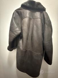 Cappotto (pelle vera) shearling uomo taglia 48