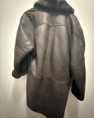 Cappotto (pelle vera) shearling uomo taglia 48