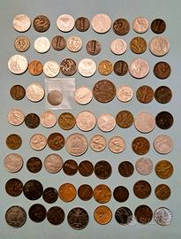 76 monete Regno d'Italia tutte diverse con 6 NC/R