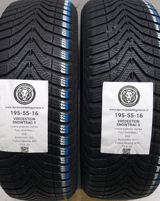 2 GOMME 195 55 16 VREDESTEIN A64164