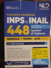 libro concorso Inps e Inail 448 Ispettori di Vigil