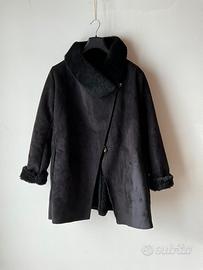 Cappotto finto scamosciato