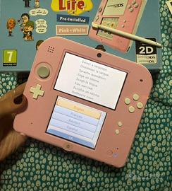 nintendo 2ds bianco e rosa