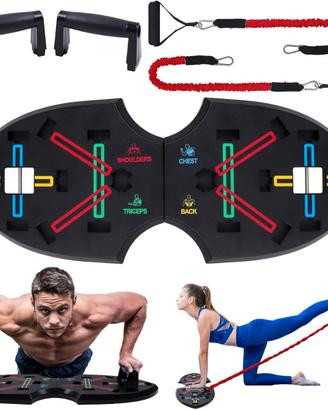 Push Up Rack Board, Attrezzature fitness 12 in 1