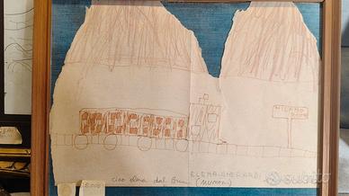 quadro disegno Bruno Munari firmato e datato 70 