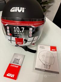 Casco Givi 10.7 Mini-J Jet Nero Opaco - M - NUOVO