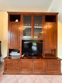 Mobile soggiorno in noce