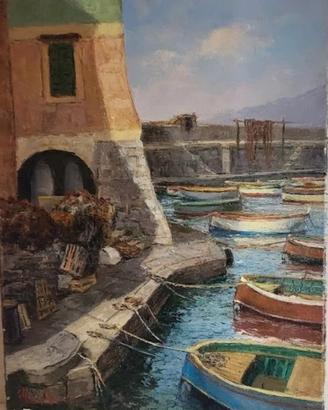 Olio su tela di Brighenti. 