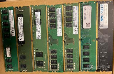 Ram varie pc DDR3 e DDR4